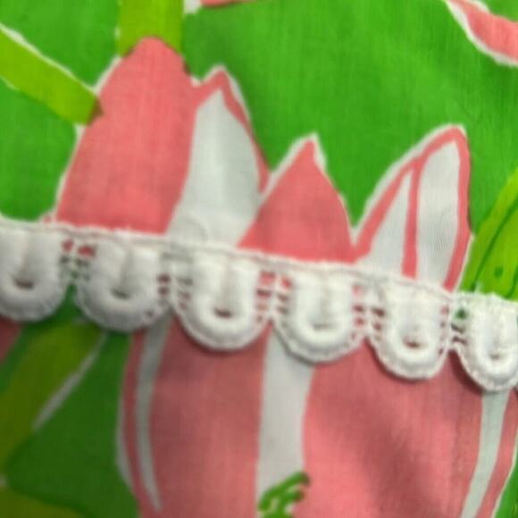 THE LILLY LILLY PULITZER ‎ FLORAL PINK & GREEN DRESS SIZE 12 - Picture 7 of 8